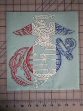 Load image into Gallery viewer, Red White and Blue USMC EGA Decal