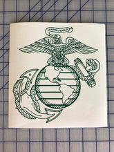 Load image into Gallery viewer, USMC EGA Decal Custom Vinyl car truck window US Marine EGA Sticker