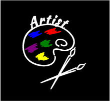 Load image into Gallery viewer, artist palette decal car truck window sticker