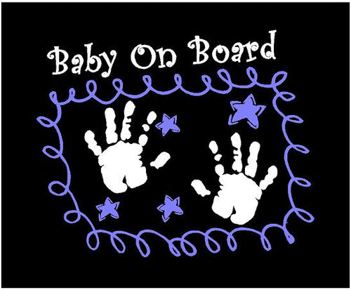 baby on board decal car truck window sticker