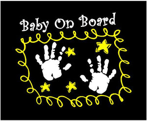 baby on board car window sticker