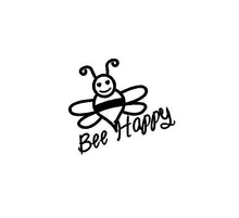 Load image into Gallery viewer, bee happy car window decal