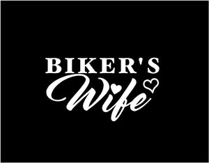 bikers wife car decal