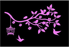 Load image into Gallery viewer, bird cage branch squirrel car decal