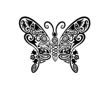 Load image into Gallery viewer, Intricate Butterfly Decal Custom Vinyl car truck window sticker