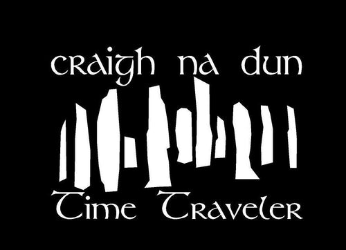 craigh na dun time traveler decal car truck window scottish celtic outlander sticker