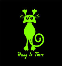 Load image into Gallery viewer, Hang on for the Ride Cat Decal Custom Vinyl car truck window Sticker