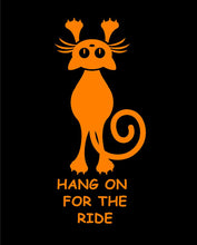 Load image into Gallery viewer, Hang on for the Ride Cat Decal Custom Vinyl car truck window Sticker