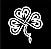 Load image into Gallery viewer, Irish Clover Decal Custom Vinyl Irish Heritage car truck window laptop sticker