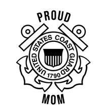 Load image into Gallery viewer, coast guard proud mom decal