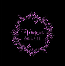 Load image into Gallery viewer, Cornhole board wedding anniversary est date  decals