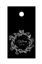 Load image into Gallery viewer, Cornhole board custom wedding anniversary decals