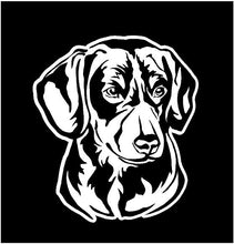 Load image into Gallery viewer, dachshund dog decal car truck window dachshund lover sticker