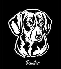 Load image into Gallery viewer, Dachshund Dog Decal Custom Vinyl Car Truck Window Sticker Personalize
