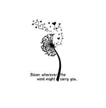 Load image into Gallery viewer, Dandelion Bloom Wherever the Wind Might Carry You custom Vinyl Laptop Decal sticker