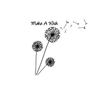 Load image into Gallery viewer, Dandelion Make a Wish Custom Vinyl Decal Laptop Sticker