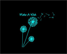 Load image into Gallery viewer, Dandelion Make a Wish Custom Vinyl Decal Laptop Sticker