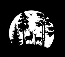 Load image into Gallery viewer, Deer Scene Hunting Wildlife Custom Vinyl Car Truck Window Decal sticker