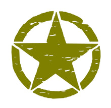 Load image into Gallery viewer, Distressed Star Hood Decal Custom Vinyl Jeep car Truck Sticker