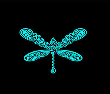 Load image into Gallery viewer, Intricate Dragonfly Decal Custom Vinyl car truck window Sticker