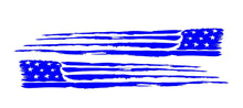 Load image into Gallery viewer, Distressed Tattered USA America Flag Decal Set of 2 Large Custom Vinyl Stickers