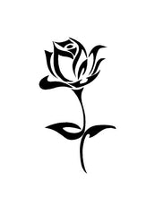 Load image into Gallery viewer, Rose Decal Custom Vinyl Car Truck Window Laptop Simple Flower Sticker