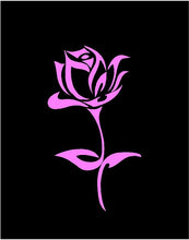 Load image into Gallery viewer, Rose Decal Custom Vinyl Car Truck Window Laptop Simple Flower Sticker
