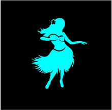 Load image into Gallery viewer, Hawaiian Hula Girl Decal Custom Vinyl car truck window laptop sticker