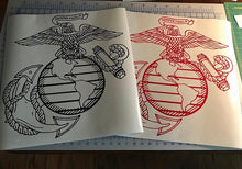 Load image into Gallery viewer, usmc ega decal custom vinyl car truck window military sticker