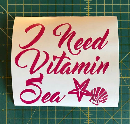 i need vitamin sea decal car truck window beach life sticker