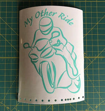 Load image into Gallery viewer, My Other Ride Motorcycle Decal Custom Vinyl Car Truck Window Street Bike Sticker