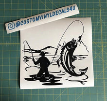 Load image into Gallery viewer, fishing fisherman car truck window decal