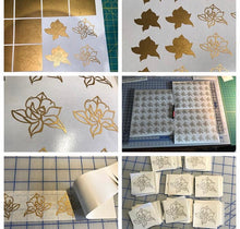 Load image into Gallery viewer, magnolia mini decals wedding craft project wine glass stickers