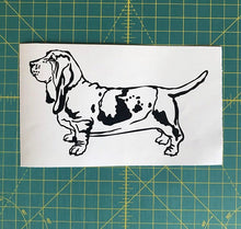 Load image into Gallery viewer, basset hound dog car decal