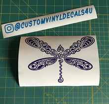 Load image into Gallery viewer, intricate dragonfly decal car truck window sticker