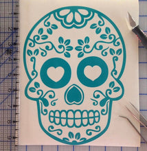 Load image into Gallery viewer, Sugar Skull Decal Custom Vinyl Car Truck Window Sticker