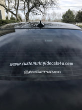 Load image into Gallery viewer, custom vinyl instagram website name decals