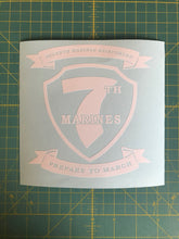 Load image into Gallery viewer, 7th marines regiment vinyl car truck window decal