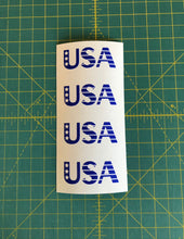 Load image into Gallery viewer, USA custom vinyl car truck window decals set of 4