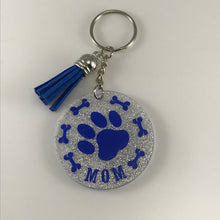 Load image into Gallery viewer, Dog Mom Keychain