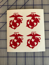 Load image into Gallery viewer, USMC EGA Mini Decals Set of 10 Custom Vinyl car truck window US Marine Military Sticker