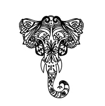 Load image into Gallery viewer, Intricate Elephant Decal Custom Vinyl car truck window laptop sticker