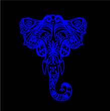 Load image into Gallery viewer, Intricate Elephant Decal Custom Vinyl car truck window laptop sticker