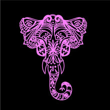 Load image into Gallery viewer, Intricate Elephant Decal Custom Vinyl car truck window laptop sticker