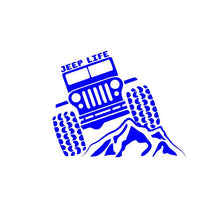 Load image into Gallery viewer, Jeep Life Decal Off Roading custom vinyl car truck window sticker