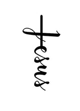 Load image into Gallery viewer, Jesus Cross Religious decal car truck window religion bumper sticker