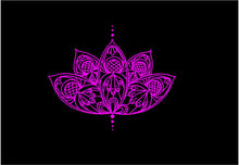 Load image into Gallery viewer, Lotus Flower Decal Intricate custom Vinyl car truck laptop boho sticker