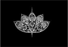 Load image into Gallery viewer, Lotus Flower Decal Intricate custom Vinyl car truck laptop boho sticker