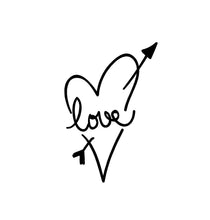 Load image into Gallery viewer, Love Heart Decal Custom Vinyl car truck laptop Valentines Sweetheart sticker