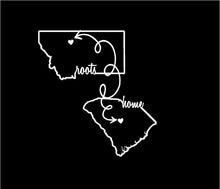 Load image into Gallery viewer, Home and Roots State Decals Custom Vinyl car truck window laptop sticker